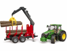 Bruder John Deere 7R 350 m vyvážací príves, model vozidla