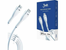 USB 3MK kabel 3MK Hypersilicone MFI USB-C/Lightning White Cable 1M 20W 3A