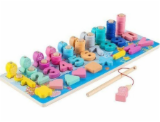 Dřevěná puzzle Montessori čísla