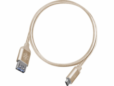 USB USB-A Silverstone Cable-USB-C 0,5 M Gold (52033)