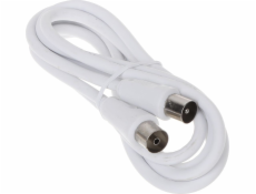 1,5 m bílá anténní kabel (IEC-WG/1,5 m/W)