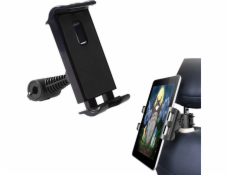 Držák automobilů Strado pro židle Headrest pro tablety a telefony (černá) Universal