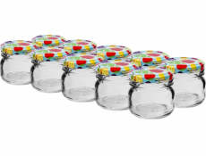 Sklenice zavařovací 30 ml 10 ks s víčkem 43 dekor