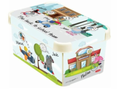 Box úložný S dětský motiv 28x18x13,5 cm plast