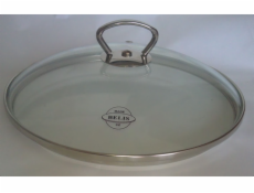 Poklice sklo 24 cm BELIS-nerez držadlo
