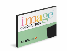 Papír pro výtvarné potřebyImage Coloraction A4/80g, Black - Sytá černá, 100 listů