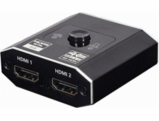 GEMBIRD Obojsmerný HDMI 4K prepínač, 2 porty