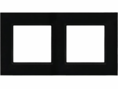 Ospel Double Frame Aria Prestige Ospel Black Glass R-2UGC/32/25