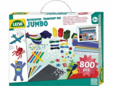 Lena Kreatívny kufrík Jumbo modrý 800 ks