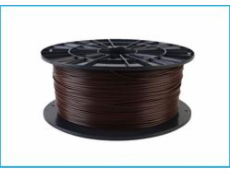 Filament PM tisková struna/filament 1,75 PLA hnědá, 1 kg