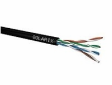 Instalační kabel Solarix venkovní UTP, Cat5E, drát, PE, box 100m SXKD-5E-UTP-PE