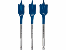 Bosch Expert Self Cut Speed Flachfräsbohrer-Satz, 3-teilig, O 20/22/25mm