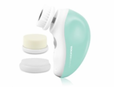 TOUCHBeauty 1387A Čistící kartáč na pleť 3v1 zelený