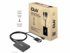 Club3D kabel VGA a USB-A na HDMI, M/F, 0.6m