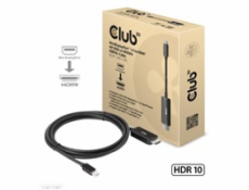 Club3D CAC-1187 MiniDisplayPort™ 1.4 to HDMI™ 4K120Hz or 8K60Hz HDR10+ Cable M/M 1.8m / 6ft