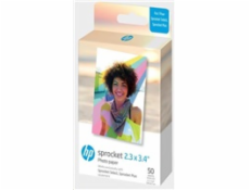 HP Zink Paper Sprocket Select 50 Pack 2,3x3,4 
