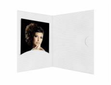1x100 Daiber Portrait folders Opti-Line  up to 13x18 cm white