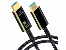 PremiumCord Ultra High Speed HDMI 2.1 optický fiber kabel 8K@60Hz,zlacené 20m