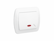 Jedno schodišťová spojka Kontakt-Simon Chord s podsvícením bílé