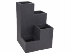 PROGARDEN Květináč ve tvaru schodiště 4 otvory šedá KO-Y54197190