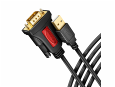 AXAGON ADS-1PSN, USB-A 2.0 - sériový RS-232 DB9-M Prolific adaptér / kabel 1.5m