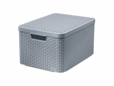 Úložný box CURVER STYLE, 30 l, sivá, 44×33×24 cm