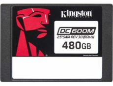 Kingston SSD DC600M 480GB SATA III 2.5  3D TLC (čtení/zápis: 560/470MBs; 94/41k IOPS; 1DWPD), Mixed-use