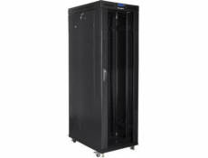  LANBERG Voľne stojaca skriňa 19" 42U/800x1000 (v rozloženom stave) sklenené dvere LCD čierna (RAL9004)