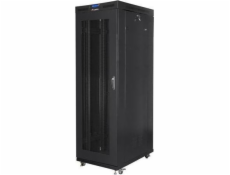 LANBERG Voľne stojaca skriňa 19" 37U/800x1000 LCD sieťované dvere čierna (RAL9004) (v rozloženom stave)