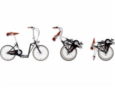 Sliders Metro Matt Black vkusné a pohodlné, skladací bicykel, 2in1 skúter