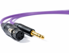 Melodika Jack 6,3 mm - xlr 8m fialová