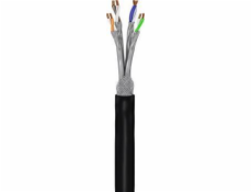 Goobay Cat 7 Externí síťový kabel, měď, S/FTP (PIMF), černá 305m 52769