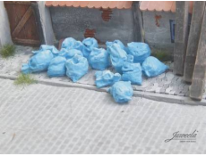 Juweela: modrá plná pytlů na odpadky (10 ks)