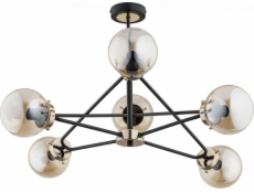 Alpha Sagito zavěšená lampa zavěšená lampa 6-bodová mosaz 25626 alfa