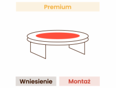 Instalace a nastavení trampolíny (profesionální shromáždění, zvedání obalu)