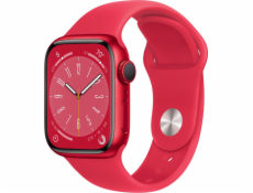 Smartwatch Apple Watch Series 8 GPS 41mm Red Alu Sport Czerwony (MNP73WB/A)