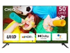 CHiQ U50G7LX TV 50 , UHD, smart, Android, Dolby Vision, Frameless