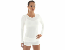 Brubeck Dámske tričko Comfort Wool s dlhým rukávom, biele, veľkosť XL (LS11610)