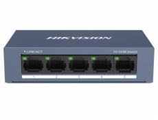 HIKVISION switch DS-3E0105-O/ 5x port/ 10/100Mbps RJ45 porty/ 1 Gbps/ napájení 5 VDC (1A)