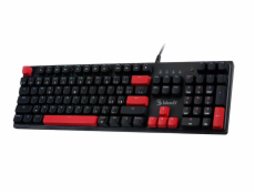 A4tech Bloody S510R ohnivě černá mechanická herní klávesnice,RGB podsvícení, USB, CZ/SK
