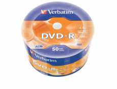 DVD-R 16x 4,7 GB 50P SP Matt Silver Wrap 43788