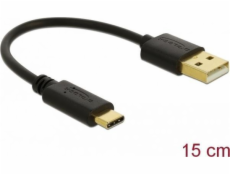 Kabel USB-C (M)-> USB-A (M) 2,0 0,15 m Černá 85354 Kabel USB-C (M)-> USB-A (M) 2,0 0,15 m Černá 85354