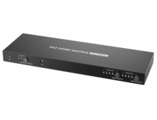 PremiumCord HDMI matrix switch 4:2, UHD 4Kx2K HDR