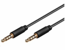 PREMIUMCORD Kabel Jack 3.5mm 4 pinový M/M 3m pro Apple iPhone, iPad, iPod