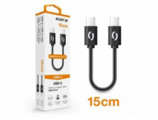 ALIGATOR Datový kabel POWER, USB-C/USB-C, 15cm, černý