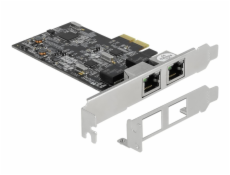 PCI Express x2 Karte auf 2 x RJ45 2,5 Gigabit LAN RTL8125, LAN-Adapter