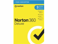 NORTON 360 DELUXE 25GB +VPN 1 uživatel pro 3 zařízení na 2 roky ESD