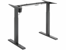 Ergo Office Elektrický výškovo nastaviteľný stôl Ergo Office, sivý, max. výška 123 cm, 80 kg - bez dosky, pre prácu v stoji aj v sede, ER-433