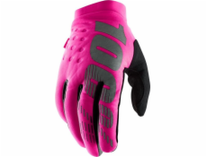 100% rukavice 100% Brszner Dámské rukavice Neon Pink Black M (délka rukou 174-181 mm) (nové)