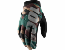 100% rukavice 100% Brszner Glove camo černá M (délka ruky 187-193 mm) (nové)